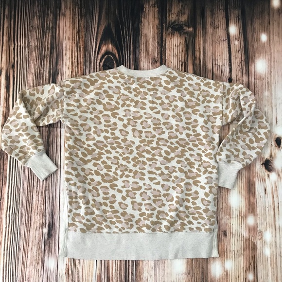 AERIE LEOPARD PRINT SWEATSHIRT - Picture 2 of 11
